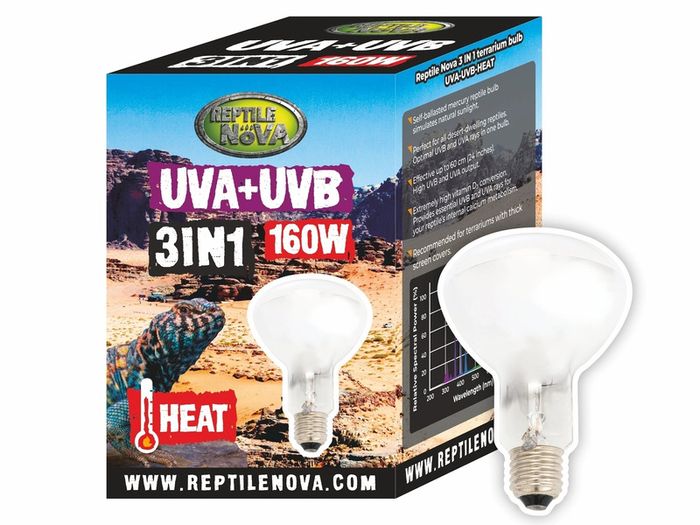 Reptile Nova Bulb For Terrariums UVA+UVB 160W