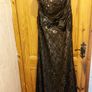 Dynasty London boutique label debs/evening gown black lace and sequin free postage Image 7
