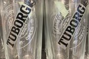 Tuborg beer Official Pint Glasses brand new