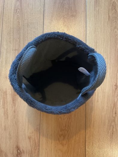 Small fluffy storage basket