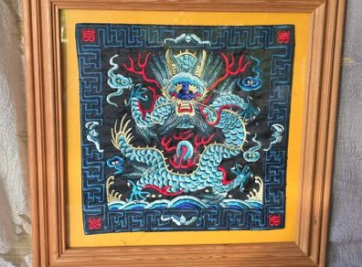 Chinese dragon embroidery