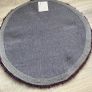 Shaggy Circle Purple Rug 80cm in very good condition Image 3