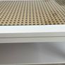 Painted coffee table with wicker effect top Image 7