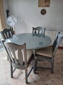 Table and 4 chairs