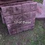 42 assorted paving patio slabs plus 2 lengths of concrete edging Image 2