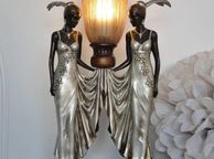 main image for ad Table lamp Femme Fatale Table Lamp Gatsby Art Deco Lamp with Dancers