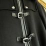Zara Wool Blend Black Winter Duffel Coat XS Image 2