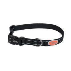 Pet Nova Dog Cat Adjustable Nylon Collar Black XS - XL