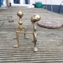 brass fire dogs Image 3