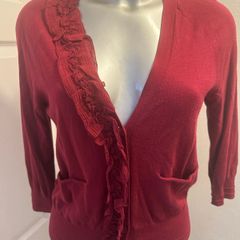 Juicy Couture Burgundy cardigan size S UK8/10 EU36/38 Free post