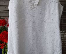 White Lace/Brocade Dress