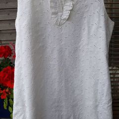 White Lace/Brocade Dress