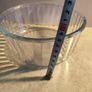 Pyrex vintage Clear Glass Round Deep Dish. Image 2