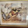 Beautiful Poltry Print Nicely Framed In Good Condition. See Photos For Same. Image 9