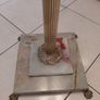 Antique Brass and Onyx Marble Floor Lamp circa 1940s working perfectly Image 5
