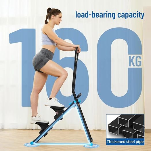 Stair Stepper with 6 Resistances Foldable Stairmaster Machine for Home Gym Workout, 160kg Load-Bearing Capacity Cardio Stair Climber with Low Noise