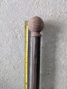 wooden curtain poles