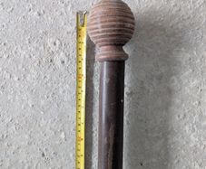 wooden curtain poles