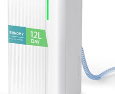 12L/Day Dehumidifiers for Home, Smart Electric Dehumidifier for Drying Clothes, Low Energy & Ultra-quiet, with Auto-Defrost & Humidity Sensor, 24-Timer, Continuous Drain