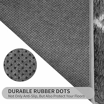 Rugs Living Room 140x200cm, Grey Area Rugs for Bedroom, Washable Anti Slip Large Shaggy Soft Rug Fluffy Modern Carpets Mat Beside Area Rug for Living Room Kids Room