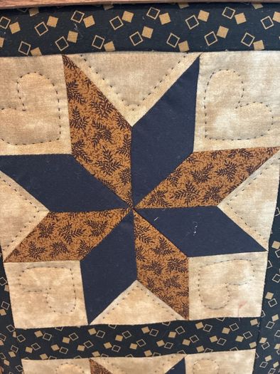 Amish quilt framed
