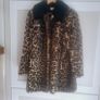 Savida Leopard Print Coat - Size 14 Image 3