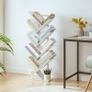 NEW SALE | Tree Bookshelf Tall, 9-Tier Floor Standing Book Shelf, Tall Bookcase with Shelves for CDs Albums, Metal Frame, for Living Room Image 5