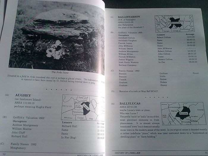 Gazetteer of Lisbellaw and surrounding district Ireland Fermanagh local history