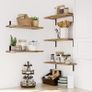 Shelves Wood Wall Mounted Shelf, Rustic Shelves Set Of 5 Multiple Colours Available (free Shipping) Image 4