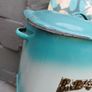 Vintage Enamel bread bin Image 3