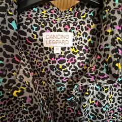 Dancing leopard dove dress