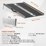 Wheelchair Ramp, 91.4 cm 362.9 kg Capacity, Non-Slip Aluminum Folding Threshold Ramp, Foldable Mobility Scooter Ramp Wheel Chair Ramp, Handicap Ramp for Home Steps, Stairs, Doorways Image 2