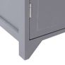 Bathroom Cabinet Grey 46x24x116 cm Paulownia Wood Image 7