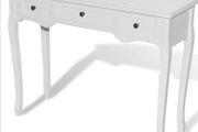 Dressing Console Table with Three Drawers White