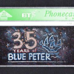 1994 Great Britain 20 unit British Telecom 35 years of Blue Peter Phonecard (Landis & Gyr) used