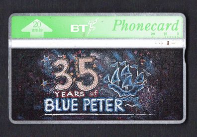 1994 Great Britain 20 unit British Telecom 35 years of Blue Peter Phonecard (Landis & Gyr) used