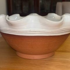 Large Stephen Pearse Curley Pottery Bowl