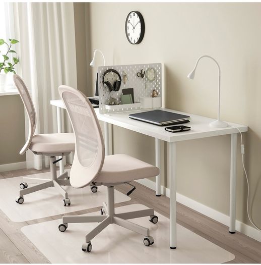 TOGETHER OR CAN BE SOLD SEPARATELY: IKEA desk, lamp, and desktop storage and organisation