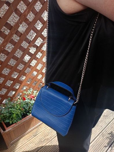 Dark blue handbag
