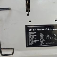 SIP 8" Planer Thicknesser