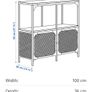 Two storage/shelving units Image 5