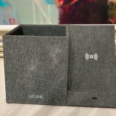 Fast wireless charger stand and desk organizer