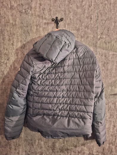 Scotch & Soda Men's Short Quilted With Detachable Hood Jacket Blue XL