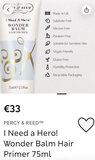 percy&reed hair primer 75ml