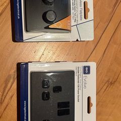 BG Black Double dimmer and double socket