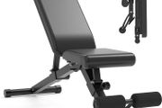 Adjustable Weight Bench Full Body Exercise Foldable Workout Training Bench with Automatic Locking for Upright Tilt and Flat