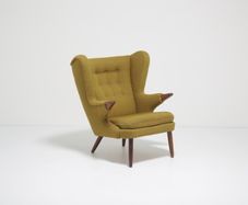 Mid-Century Papa Bear Lounge Armchair 'Model 91' by Svend Skipper, 1950s.