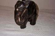 carved wooden Elephant statue