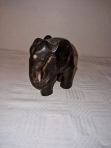 carved wooden Elephant statue