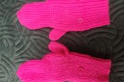 Next pink mittens adult